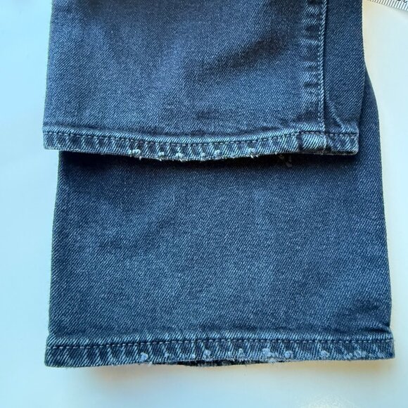 Sundry Womens Denim Jeans Star Embroidery Dark Wash Cropped Size 30 Stylish - Picture 9 of 11